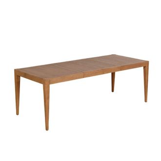 Robin des Bois Mesa extensible para 10 personas de roble, 220 x 90 cm beige