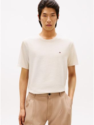 Tommy Hilfiger Mens Heavyweight Crewneck T-Shirt - Beige - XXL