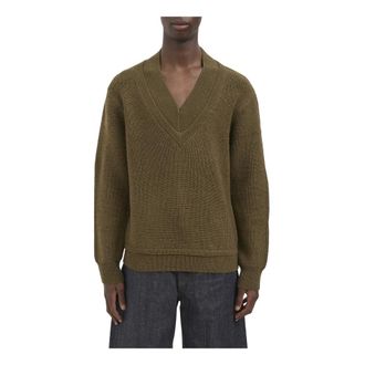Entire studios Maglia Knit V-Neck - - Knitwear - Uomo - Verde - M/L