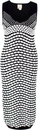 Nicole Miller Artelier Nicole Miller Monochrome Knit Midi Dress Size XS
