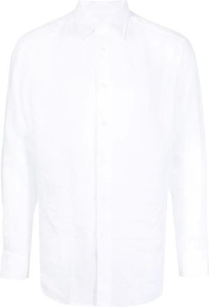 Brioni Formal Shirts, male, White, Size: S Formal Shirt