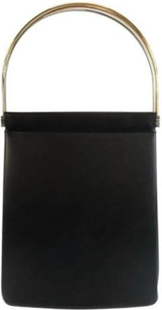 Cartier Pre-owned Vintage Vanity Bag - Dames - Vintage Handtas - Zwart - ONE Size - Leer - Vintage