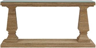 Ballard Designs Henry Console Table with Glass Topper - Ballard Designs