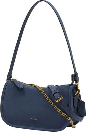 Coach Womens Waverly Crossbody Bag Blue Calfskin