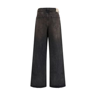 Our Legacy Womens Black Cotton Relaxed Fit Jeans Clothing