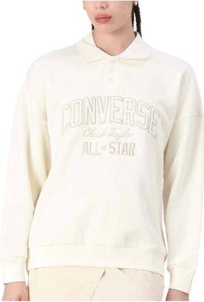Converse Mujer, Sudaderas, Beige, Talla: M
