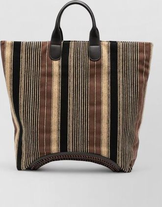 Emporio Armani striped shoulder bag