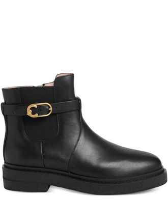 Coccinelle C-Saddle buckle-strap boots - Black