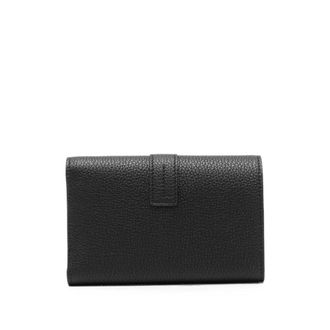 Tom Ford Grained Calf Leather Tri-fold Wallet - Black
