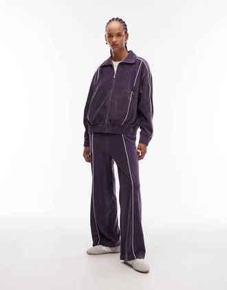 Lacoste Joggers viola in coordinato