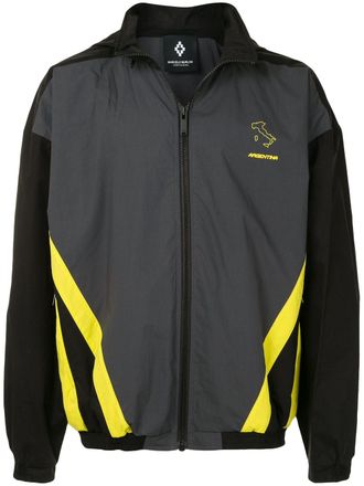 Marcelo Burlon colour-block track jacket - men - Cotton/Polyester - M - Black