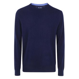 MC2 Saint Barth Regent Cashmere Ronde Hals Trui - Heren - Truien - Blauw - Maat: XL Kasjmier