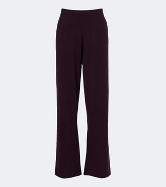 Extreme Cashmere N&deg;479 Runaway cashmere-blend wide-leg pants