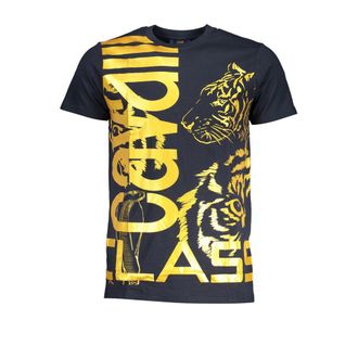 Cavalli Blu Cotton Mens Mens T-Shirt