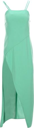 The Attico De Attico strappy midi-jurk in groene viscose