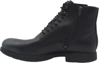 Camper Waterdichte leren laarzen met Goretex - Heren - Veterlaarzen - Zwart - 45 EU - Leer - Schoenen