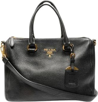 Prada Pre-owned Handbags, female, Black, Size: ONE SIZE Pre-owned Vintage Handbag
