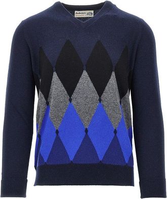 Ballantyne Lozenge cashmere sweater Man 46