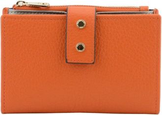 Pourchet Hebdo Medium Portemonnee - Dames - Portefeuilles - Oranje - ONE Size - Leer - Accessoires