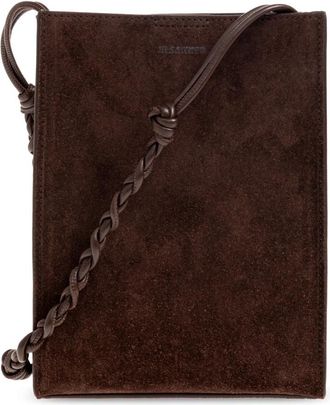 Jil Sander Tassen, Dames, Bruin, ONE Size, Leer, Tangle Small Bag