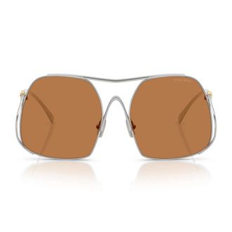 Miu Miu Sunglasses Mua55 S 1 Bc90 Q Silver/Brown Women