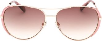 Marc Jacobs Womens Brown Lens Pink Detail Gold Sunglasses - One Size