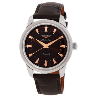 Longines Conquest Heritage Automatic Brown Dial Mens Watch L1.649.4.62.2