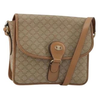 Celine Pre-owned Cross Body Bags, female, Beige, Size: ONE SIZE Pre-owned Vintage Shoulder Bag