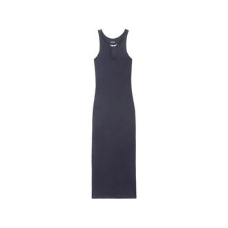 Zadig&Voltaire Maxi Dresses, female, Gray, Size: M Ink Cutout Maxi Dress