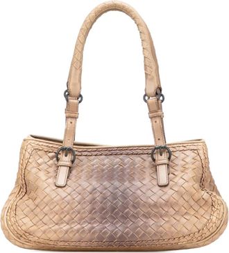 Bottega Veneta Borsa a mano Intrecciato piccola in nappa sfumata 2007 - Marrone