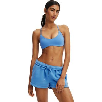 Cotton On Womens Active Ultra Soft Scoop V Crop in Ultramarine at Nordstrom, Size Xx-Small