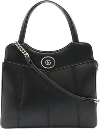 Gucci Pre-owned Handbags, female, Black, Size: ONE SIZE Pre-owned Leather gucci-bags
