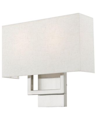 Livex Lighting 2 Light Brushed Nickel ADA Sconce