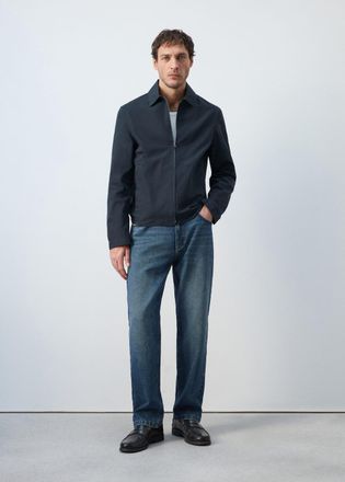 Mango Giacca leggera cotone lyocell navy - Uomo - XXL - MANGO MAN
