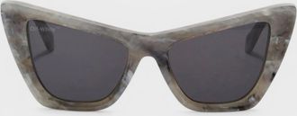 Off-white Womens Cat Eye Tinted Sunglasses Grey - Size: O/S
