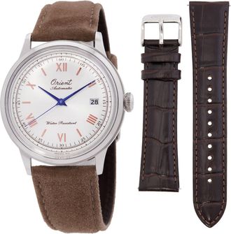 Orient Bambino Version 2 75th Anniversary Automatic White Dial Mens Watch RA-AC0027S30B