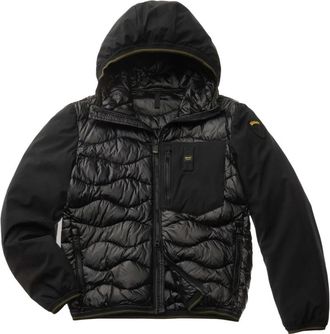 Blauer Stijlvolle Jas - Heren - Winterjassen - Zwart - S - Jassen
