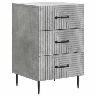 vidaXL Armario De Noche Con Caj&oacute;n Gris Hormig&oacute;n 43 X 41 X 66,5 Cm Vidaxl