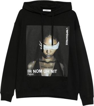 Ih Nom Uh Nit Graphic Pullover Hoodie - Heren - Hoodies - Zwart - M - Katoen - Hoodies & sweatvesten