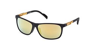 Adidas Sport SP0061 02G Mens Sunglasses Black Size 62