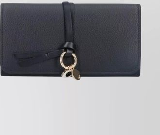 Chlo&eacute; fold-over wallets tassel detail