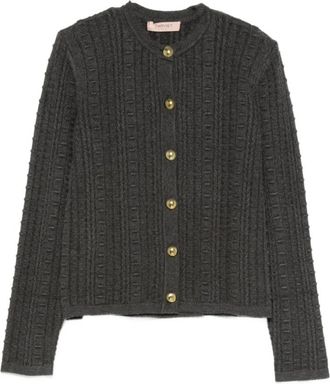 Twinset Twin-set Jasjes - Dames - Vesten - Grijs - M - Truien & Vesten