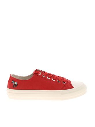 Paul Smith Zebra embroidery Kinsey sneakers in red