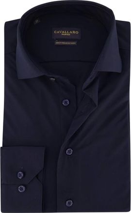 Cavallaro Heren, Overhemden, Blauw, Maat: 2XL Jersey
