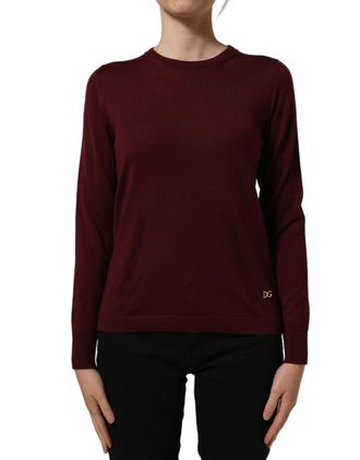Dolce & Gabbana Virgin Wool Crewneck Sweater - Red
