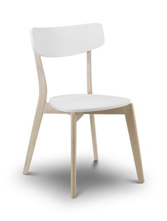 Netfurniture Plaza Chair White/Limed Oak in White