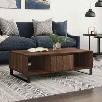 vidaXL Tavolino Salotto Rovere Marrone 104x60x35 cm Legno Multistrato - Vidaxl