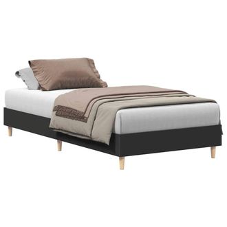 Berkfield Home Bed Frame No Mattress Black 100x200 cm Engineered Wood
