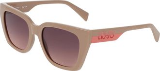 Liu Jo Stijlvolle zonnebril Lj 808S in kleur 278 - Dames - Zonnebrillen - Beige - 53 MM - Accessoires