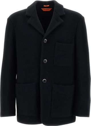 Barena Relaxed Single-Breasted Jacket - Heren - Blazers - Zwart - L - Wol - Jassen